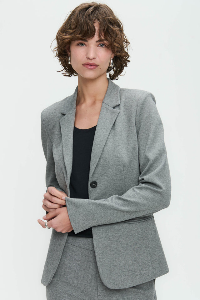 Tom Terry jersey Blazer | Grey Melange