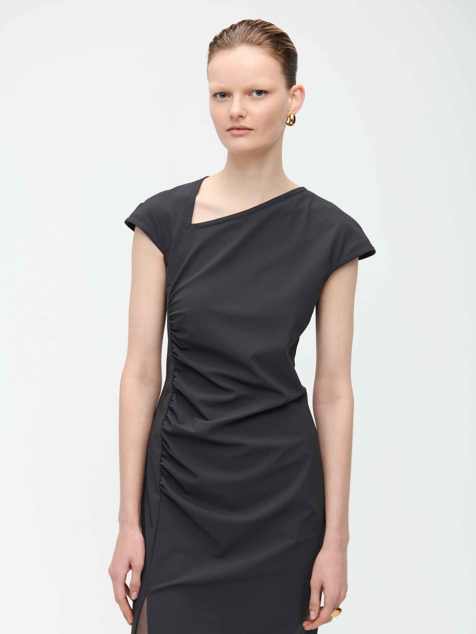 Georgia Dress Technical Jersey | Dark Grey