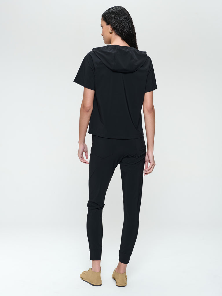 John strech technical jersey pants | Black