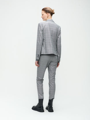 Hetty Blazer | Silver Shiny