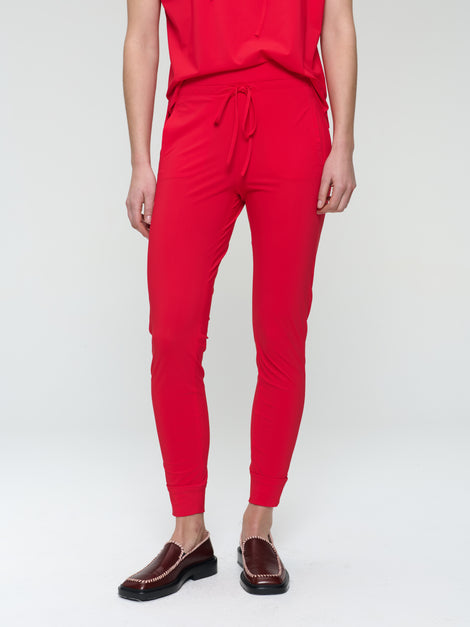 John strech technical jersey pants | Red