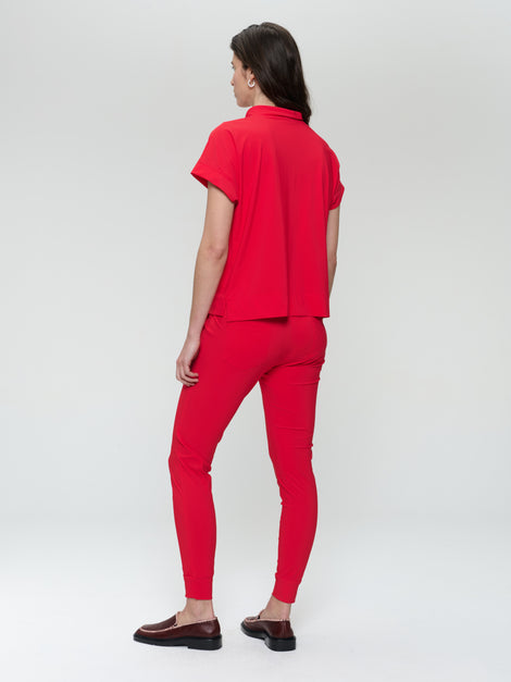 John strech technical jersey pants | Red