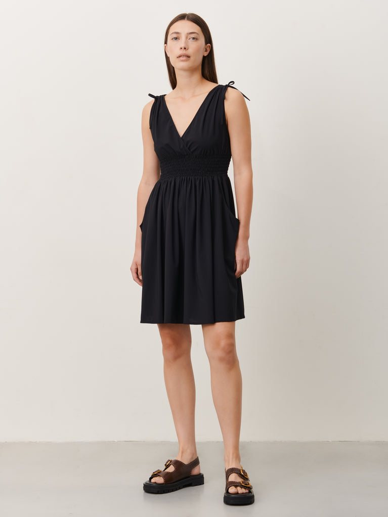 Christine Dress Technical Jersey | Black