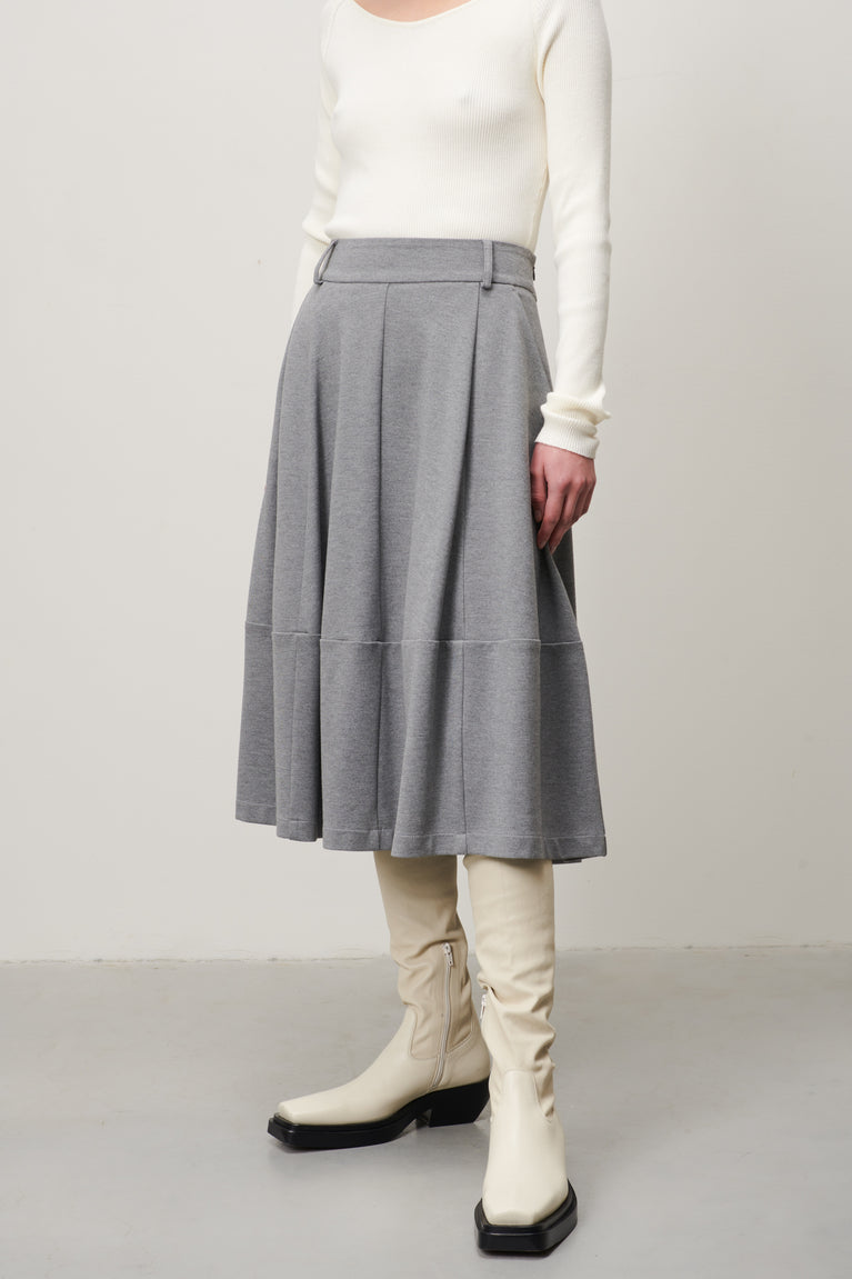 Karina Skirt Eco Viscose | Light Grey