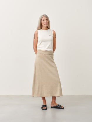 Rib Top Organic Cotton | Gardenia