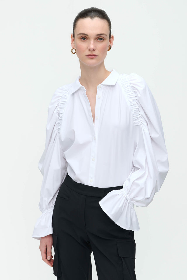 Mima Blouse Technical Jersey | White