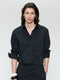 Kerry cotton poplin blouse | Black