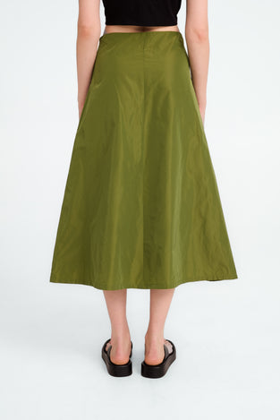 Begonia taffeta skirt | Green