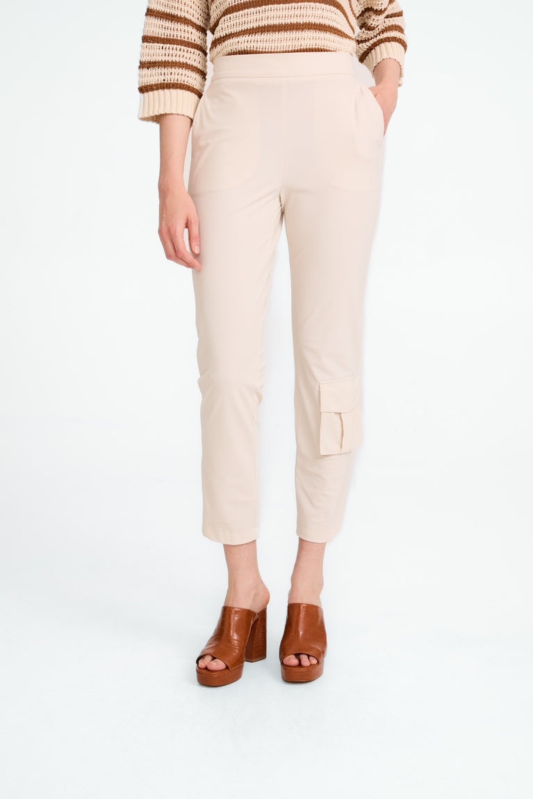 FreyN structure technical jersey pants | Light Sand