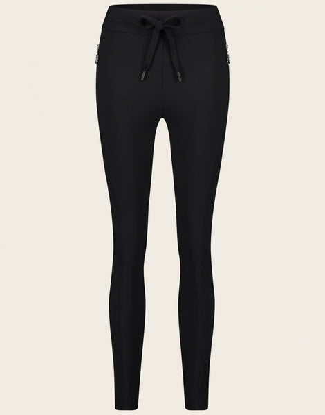 Pants Anna - Skinny fit Technical Jersey | Black