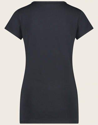 T shirt V Neck easy wear Organic Cotton | Blue