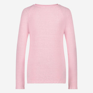 Wholegarment pullover | Pink