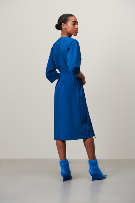 Jill Dress Technical Jersey | Light blue