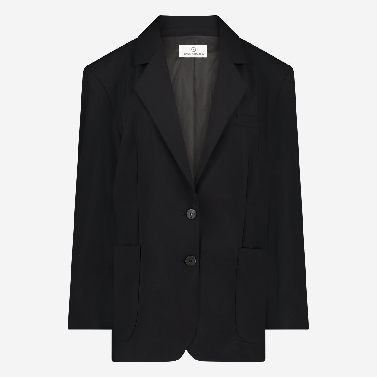 Lennard Oversize Blazer Technical Jersey | Black