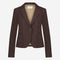 Elvira Blazer Technical Jersey | Dark Brown