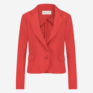 Atina Blazer Technical Jersey | Red