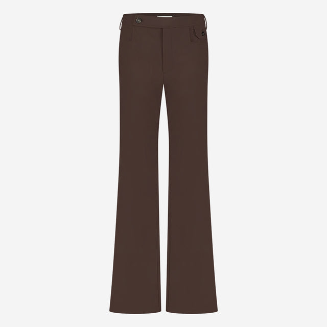 Angela Pants Technical Jersey | Dark Brown