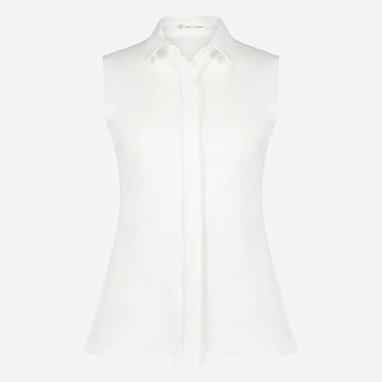 Kikkie Blouse Technical Jersey/WS | White