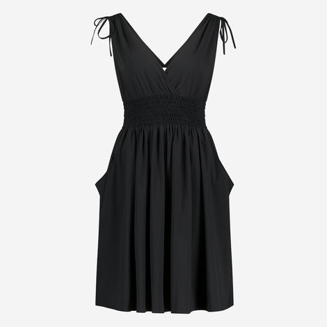 Christine Dress Technical Jersey | Black