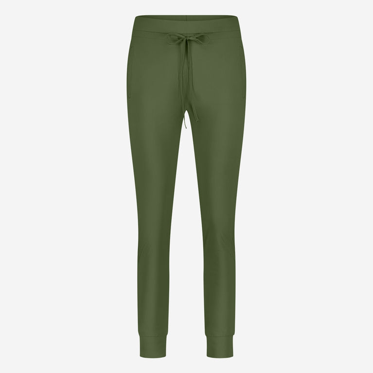 John strech technical jersey pants | Oliva green