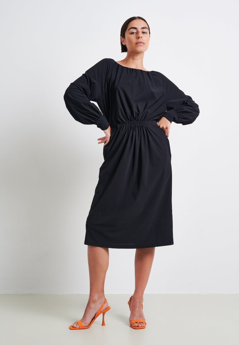 Cornny Dress Technical Jersey | Black