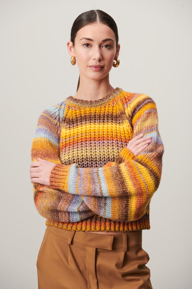 Henrik Crop Pullover | Yellow