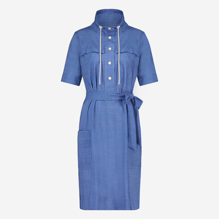 Stella Dress Technical Jersey | Light blue